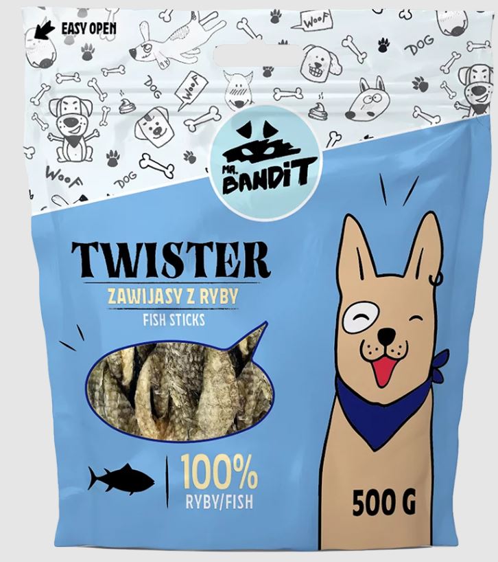 Mr. BANDIT Fisch Twister, 500g